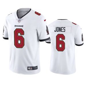 Men's Tampa Bay Buccaneers #6 Julio Jones White Vapor Untouchable Limited Stitched Jersey - Custom Name