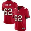 Men's Tampa Bay Buccaneers #62 Graham Barton Red 2024 Draft Vapor Limited Stitched Jersey - Custom Name