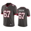 Men's Tampa Bay Buccaneers #67 Luke Goedeke Grey Vapor Untouchable Limited Stitched Jersey - Custom Name