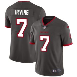 Men's Tampa Bay Buccaneers #7 Bucky Irving Grey Vapor Limited Stitched Jersey - Custom Name