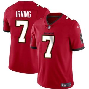 Men's Tampa Bay Buccaneers #7 Bucky Irving Red Vapor Limited Stitched Jersey - Custom Name