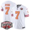 Men's Tampa Bay Buccaneers #7 Bucky Irving White F.U.S.E. 2024 NFC South Champions Limited Stitched Jersey - Custom Name