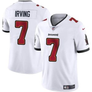 Men's Tampa Bay Buccaneers #7 Bucky Irving White Vapor Limited Stitched Jersey - Custom Name