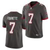 Men's Tampa Bay Buccaneers #7 Leonard Fournette Grey Vapor Untouchable Limited Stitched Jersey - Custom Name