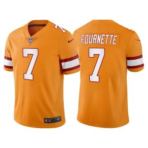 Men's Tampa Bay Buccaneers #7 Leonard Fournette Orange Vapor Untouchable Limited Stitched Jersey - Custom Name