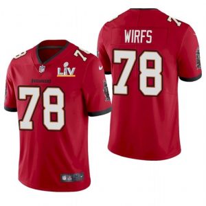Men's Tampa Bay Buccaneers #78 Tristan Wirfs Red NFL 2021 Super Bowl LV Limited Stitched Jersey - Custom Name