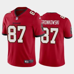 Men's Tampa Bay Buccaneers #87 Rob Gronkowski 2020 Red Vapor Untouchable Limited Stitched NFL Jerse - Custom Name