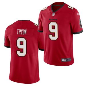 Men's Tampa Bay Buccaneers #9 Joe Tryon 2021 Draft Red NFL Vapor Untouchable Limited Stitched Jersey - Custom Name