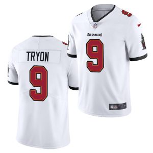 Men's Tampa Bay Buccaneers #9 Joe Tryon 2021 Draft White NFL Vapor Untouchable Limited Stitched Jersey - Custom Name