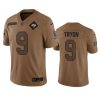 Men's Tampa Bay Buccaneers #9 Joe Tryon 2023 Brown Salute To Service Limited Stitched Jersey - Custom Name