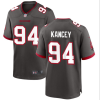 Men's Tampa Bay Buccaneers #94 Calijah Kancey Grey 2023 Draft Stitched Game Jersey - Custom Name