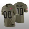 Men's Tampa Bay Buccaneers ACTIVE PLAYER Custom Olive 2022 Salute To Service Limited Stitched Jersey - Custom Name(Copy)
