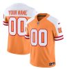 Men's Tampa Bay Buccaneers Active Player Custom 2023 F.U.S.E.White-Gold Throwback Limited Stitched Jersey - Custom Name