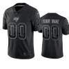 Men's Tampa Bay Buccaneers Active Player Custom Black Reflective Limited Stitched Jersey - Custom Name