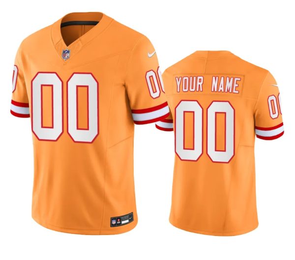 Men's Tampa Bay Buccaneers Active Player Custom Yellow 2023 F.U.S.E Throwback Vapor Untouchable Limited Stitched Football Jersey - Custom Name