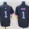 Men's Tennessee Titans #1 Cameron Ward Black 2025 Draft F.U.S.E. Vapor Limited Stitched Football Jersey - Custom Name