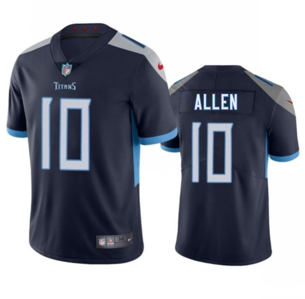 Men's Tennessee Titans #10 Brandon Allen Navy 2025 Vapor Untouchable Stitched Jersey - Custom Name
