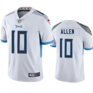 Men's Tennessee Titans #10 Brandon Allen White 2025 Vapor Untouchable Stitched Jersey - Custom Name