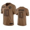 Men's Tennessee Titans #10 DeAndre Hopkins 2023 Brown Salute To Service Stitched Football Jersey - Custom Name