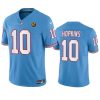Men's Tennessee Titans #10 DeAndre Hopkins Blue 2023 F.U.S.E. Throwback With John Madden Patch Vapor Limited Stitched Football Jersey - Custom Name