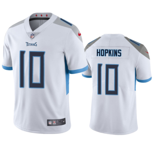 Men's Tennessee Titans #10 DeAndre Hopkins White Vapor Untouchable Stitched Jersey - Custom Name