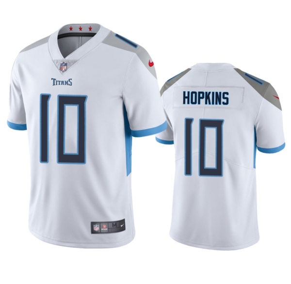 Men's Tennessee Titans #10 DeAndre Hopkins White Vapor Untouchable Stitched Jersey - Custom Name