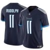 Men's Tennessee Titans #11 Mason Rudolph Navy 2024 F.U.S.E. Vapor Limited Stitched Football Jersey - Custom Name