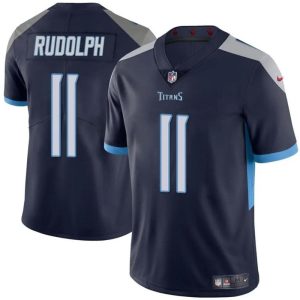 Men's Tennessee Titans #11 Mason Rudolph Navy Vapor Limited Stitched Football Jersey - Custom Name