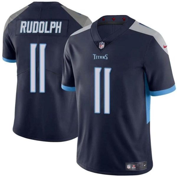 Men's Tennessee Titans #11 Mason Rudolph Navy Vapor Limited Stitched Football Jersey - Custom Name