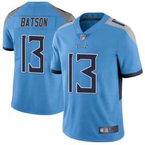 Men's Tennessee Titans #13 Cameron Batson Blue NFL Vapor Untouchable Limited Stitched Jersey - Custom Name