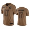 Men's Tennessee Titans #17 Ryan Tannehill 2023 Brown Salute To Service Stitched Football Jersey - Custom Name