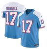 Men's Tennessee Titans #17 Ryan Tannehill Blue White 2023 F.U.S.E. Vapor Limited Throwback Stitched Football Jersey - Custom Name
