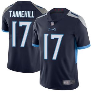 Men's Tennessee Titans #17 Ryan Tannehill Navy Vapor Untouchable Limited Stitched NFL Jersey - Custom Name