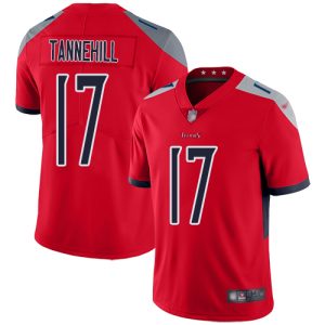 Men's Tennessee Titans #17 Ryan Tannehill Red Vapor Untouchable Limited Stitched NFL Jersey - Custom Name