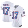 Men's Tennessee Titans #17 Ryan Tannehill White 2023 F.U.S.E. Vapor Limited Throwback Stitched Football Jersey - Custom Name