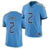 Men's Tennessee Titans #2 Julio Jones Light Blue NFL Vapor Untouchable Stitched Jersey - Custom Name