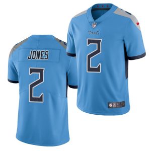 Men's Tennessee Titans #2 Julio Jones Light Blue NFL Vapor Untouchable Stitched Jersey - Custom Name