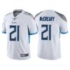 Men's Tennessee Titans #21 Roger McCreary White Vapor Untouchable Stitched Jersey - Custom Name