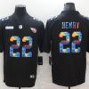 Men's Tennessee Titans #22 Derrick Henry 2020 Black Crucial Catch Limited Stitched Jersey - Custom Name