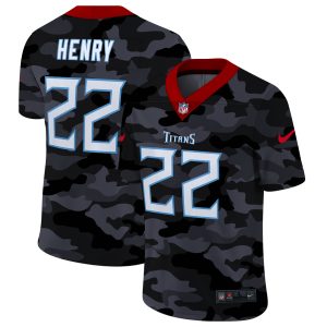 Men's Tennessee Titans #22 Derrick Henry 2020 Camo Limited Stitched Jersey - Custom Name