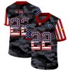 Men's Tennessee Titans #22 Derrick Henry 2020 Camo USA Flag Limited Stitched Jersey - Custom Name