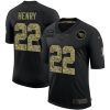 Men's Tennessee Titans #22 Derrick Henry Black Camo Salute To Service Limited Stitched Jersey - Custom Name