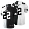 Men's Tennessee Titans #22 Derrick Henry Black & White NFL Split Limited Stitched Jersey - Custom Name