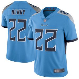 Men's Tennessee Titans #22 Derrick Henry Light Blue New 2018 Vapor Untouchable Limited Stitched Jersey - Custom Name