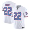 Men's Tennessee Titans #22 Derrick Henry White 2023 F.U.S.E. Vapor Limited Throwback Stitched Football Jersey - Custom Name