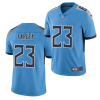 Men's Tennessee Titans #23 Caleb Farley Blue Vapor Untouchable Stitched Jersey - Custom Name