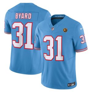 Men's Tennessee Titans #31 Kevin Byard Blue 2023 F.U.S.E. Throwback With John Madden Patch Vapor Limited Stitched Football Jersey - Custom Name