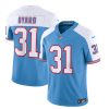 Men's Tennessee Titans #31 Kevin Byard Blue White 2023 F.U.S.E. Vapor Limited Throwback Stitched Football Jersey - Custom Name