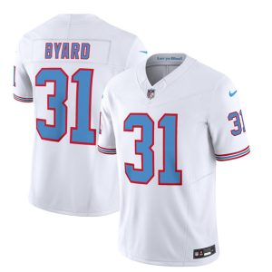 Men's Tennessee Titans #31 Kevin Byard White 2023 F.U.S.E. Vapor Limited Throwback Stitched Football Jersey - Custom Name