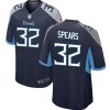 Men's Tennessee Titans #32 Tyjae Spears Navy Stitched Game Football Jersey - Custom Name